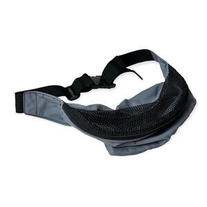 Blue Nylon & Black Mesh Fanny  Pack Bum Bag